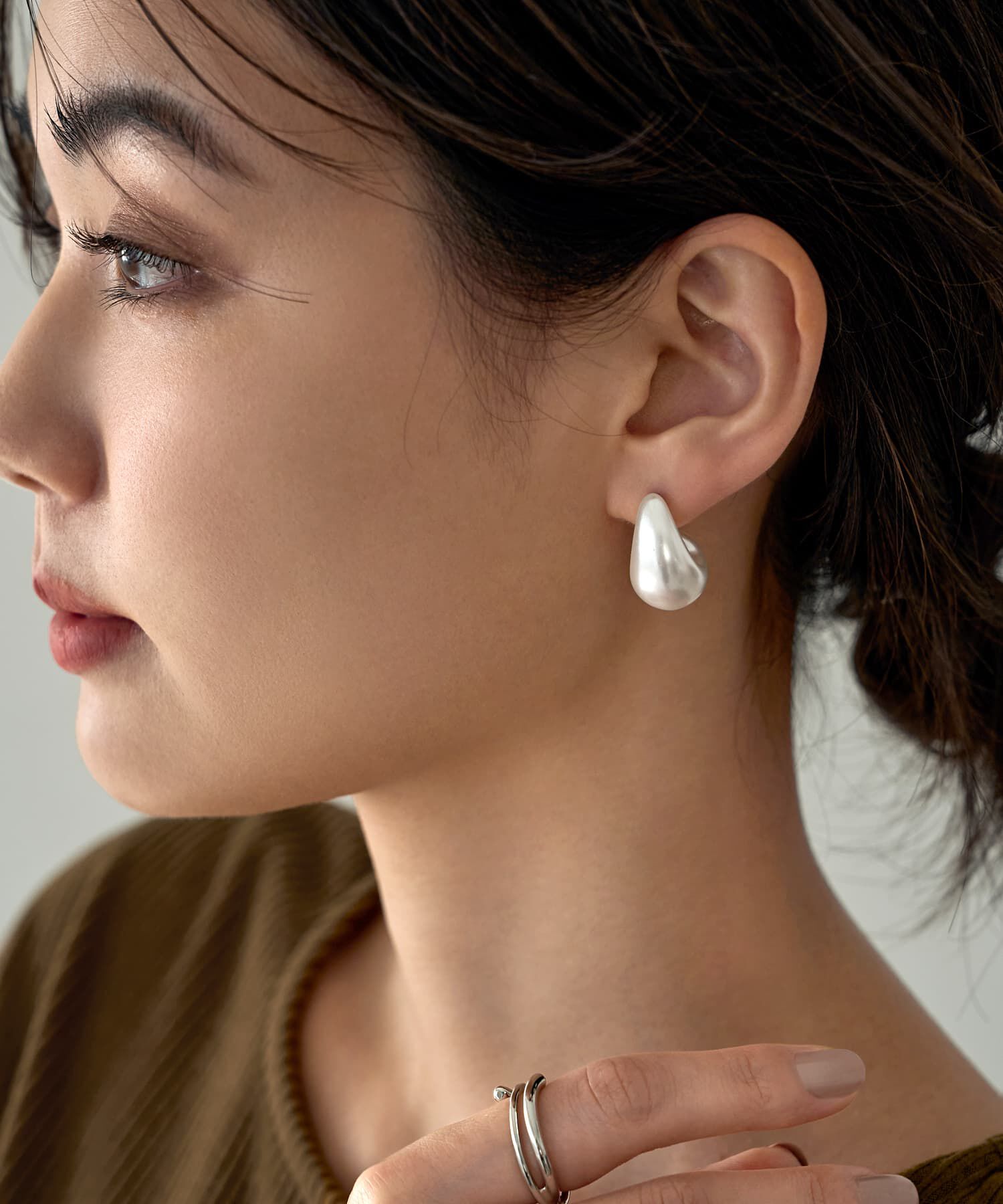 STYLE DELI「ぷっくり膨らみパールピアス」|ピアス|