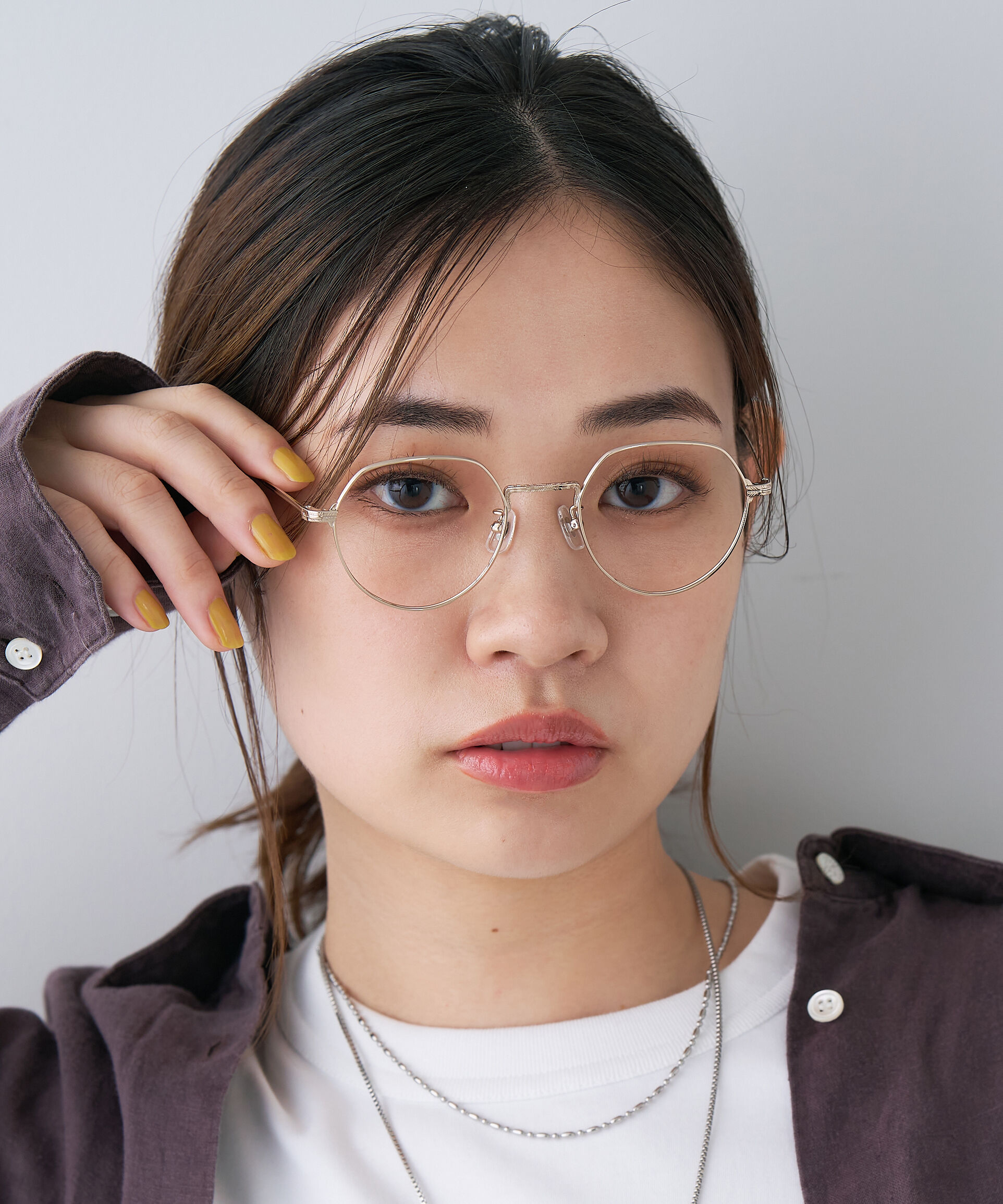  「ボストン型 メガネ｜Zoff｜UNITED ARROWS ユナイテッドアローズ レンズ交換券付き」|メガネ|ゴールド