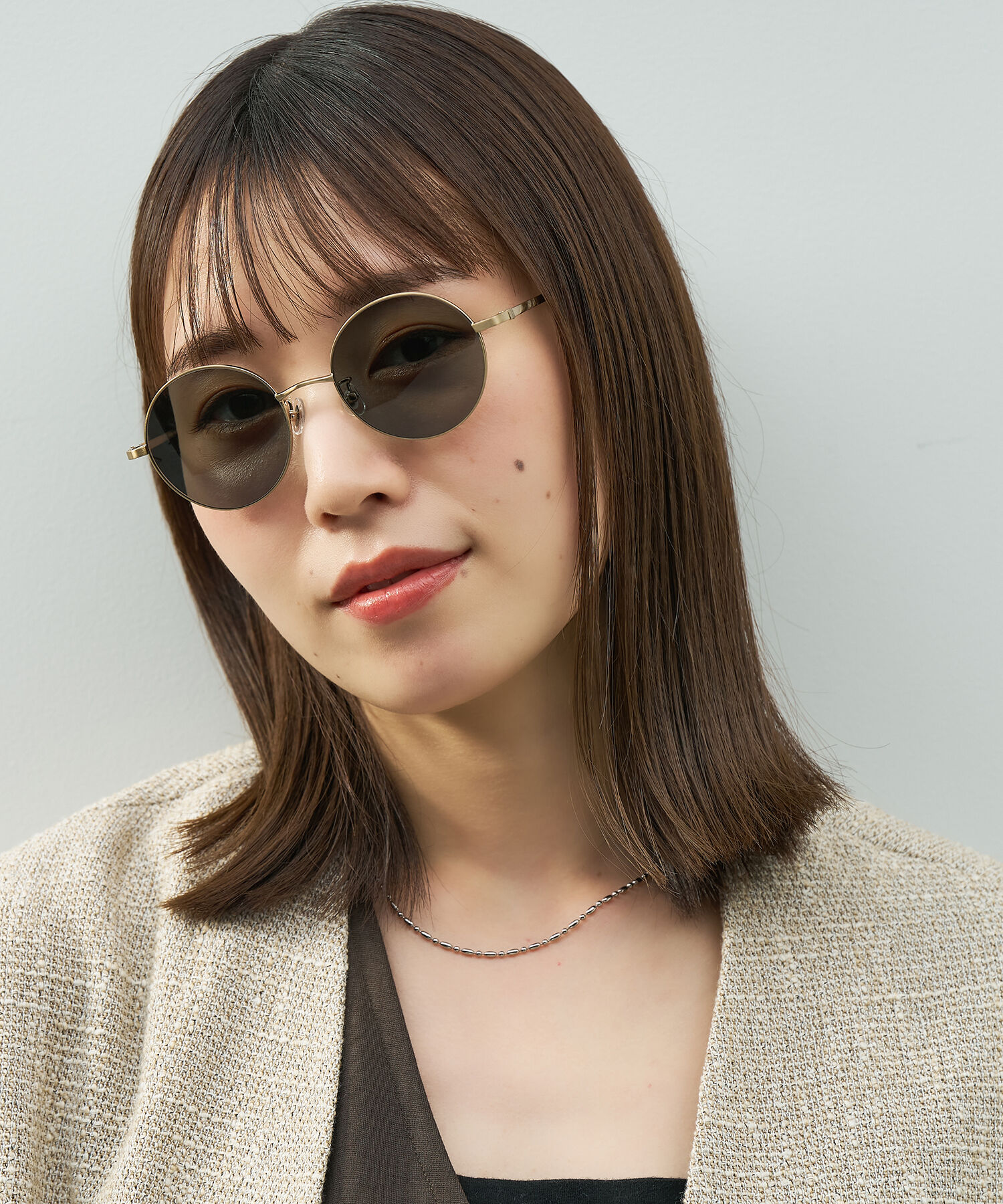  「SUNCUTGlasses/UV100%CUT ラウンド型 丸型 メタル サングラス カラーレンズ 紫外線対策 UVカット」|サングラス|
