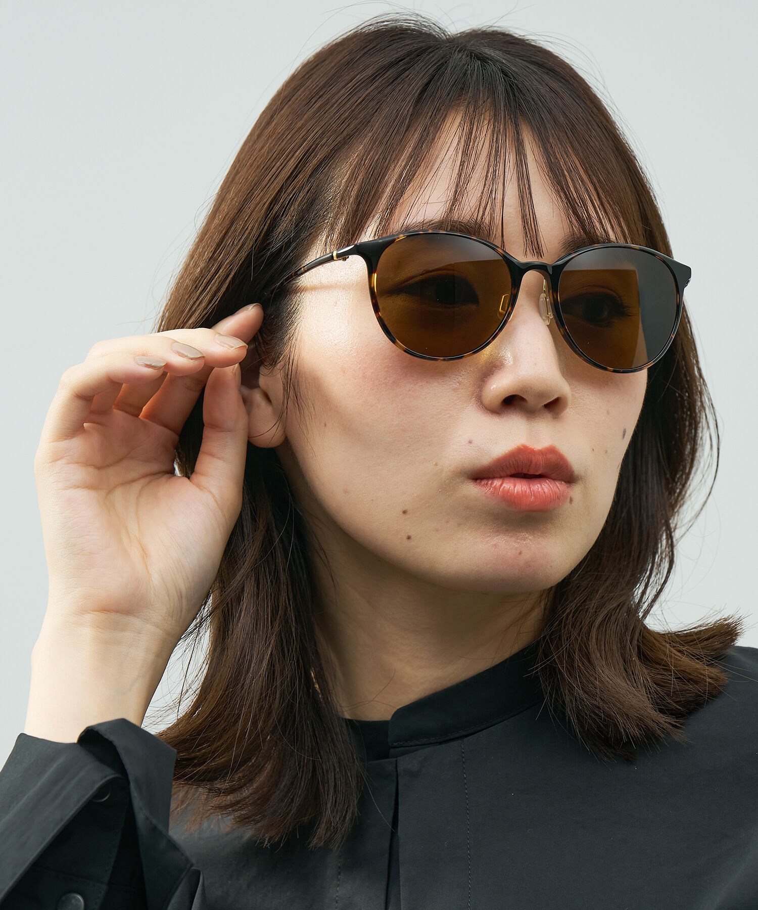  「SUNCUTGlasses/UV100%CUT ボストン型  軽量 ズレ落ち防止 サングラス｜Zoff SMART Skinny」|サングラス|
