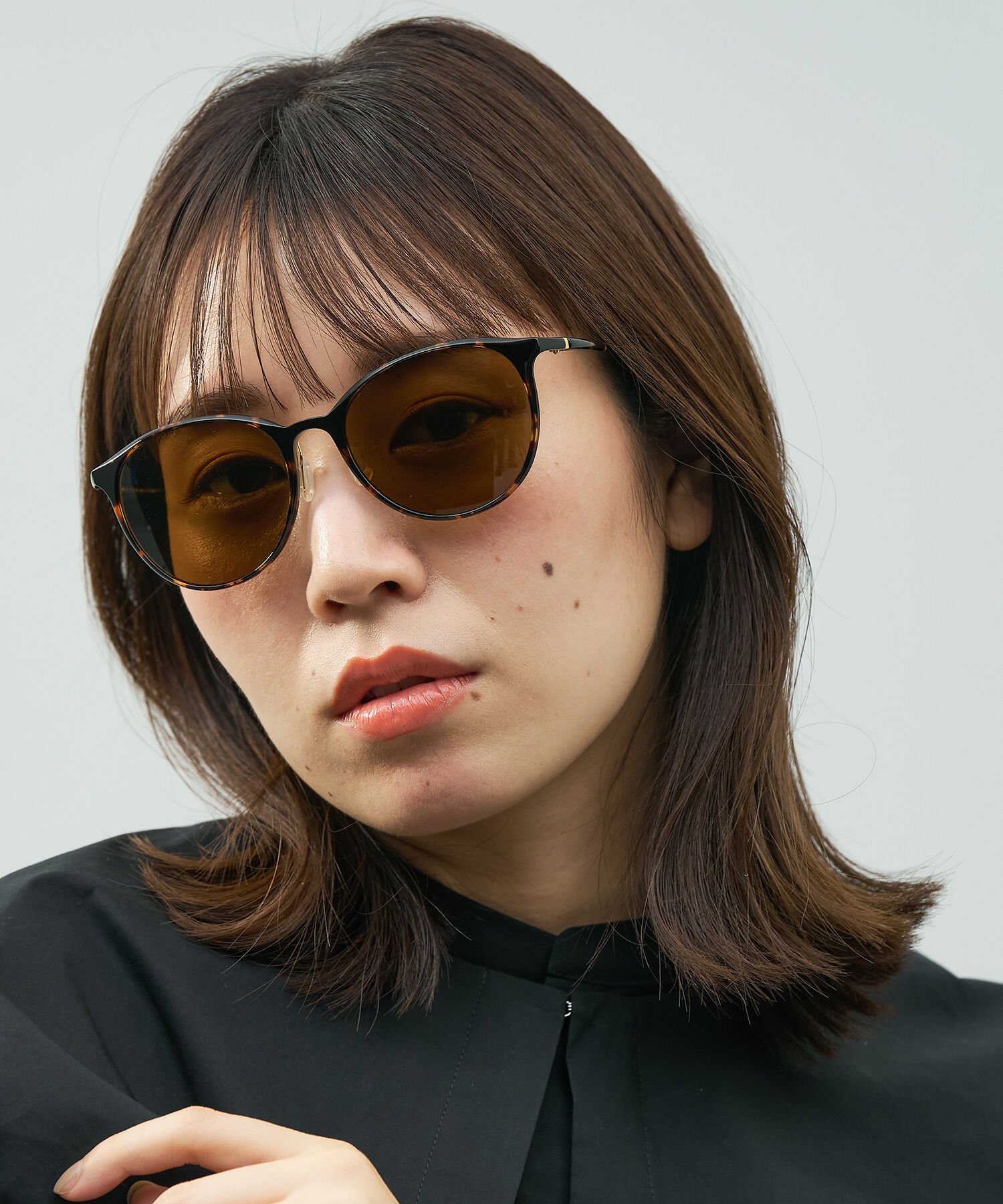  「SUNCUTGlasses/UV100%CUT ボストン型  軽量 ズレ落ち防止 サングラス｜Zoff SMART Skinny」|サングラス|
