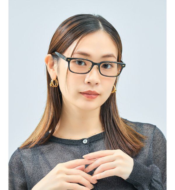  「Zoff｜UNITED ARROWS メガネ | [Stylish] 横長 伊達メガネ 度付き ユナイテッドアローズ   レンズ交換券付」|メガネ|