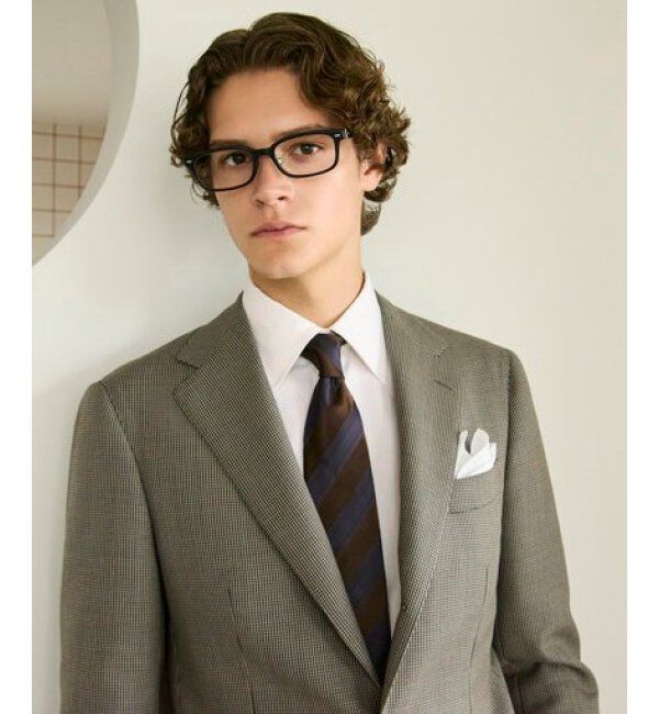  「Zoff｜UNITED ARROWS メガネ | [Stylish] 横長 伊達メガネ 度付き ユナイテッドアローズ   レンズ交換券付」|メガネ|