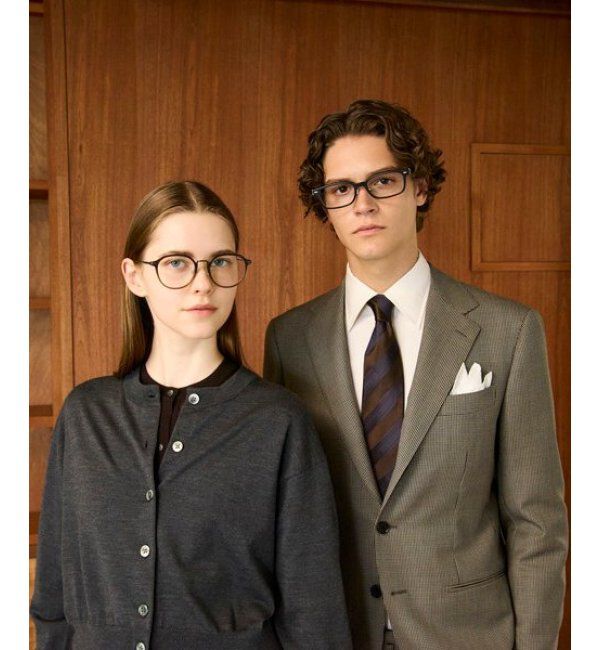  「Zoff｜UNITED ARROWS メガネ | [Stylish] 横長 伊達メガネ 度付き ユナイテッドアローズ   レンズ交換券付」|メガネ|