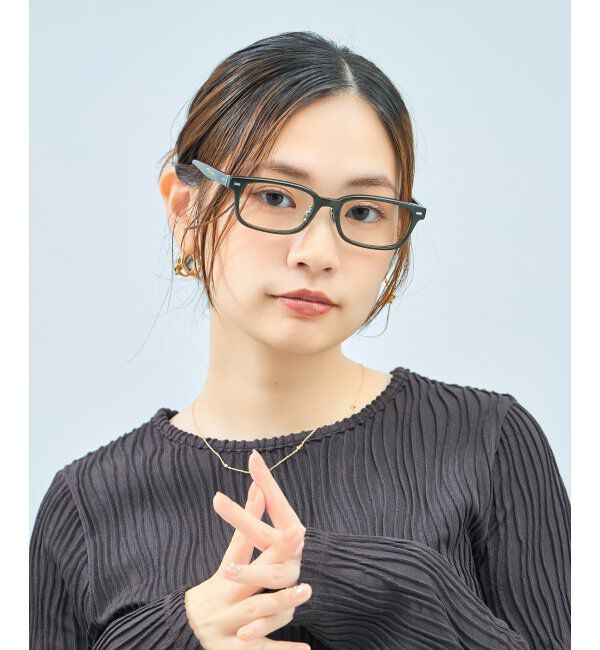  「Zoff｜UNITED ARROWS メガネ | [Stylish] 横長 伊達メガネ 度付き ユナイテッドアローズ   レンズ交換券付」|メガネ|