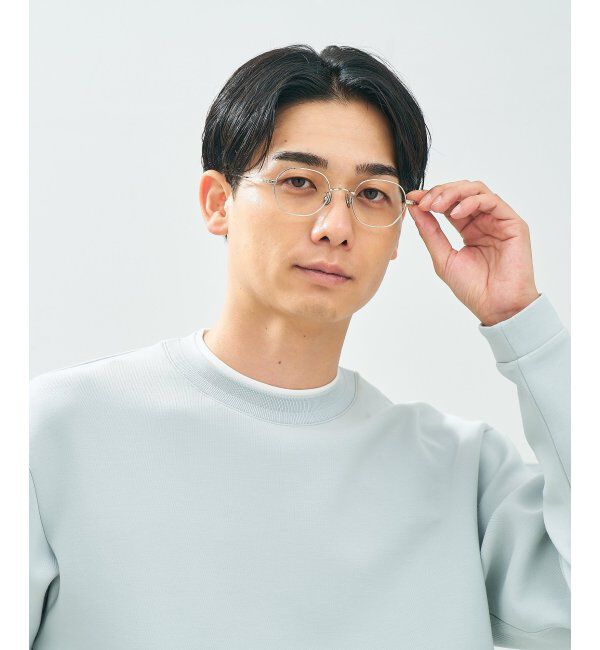  「Zoff｜UNITED ARROWS メガネ | [Stylish] チタン 伊達メガネ ユナイテッドアローズ   レンズ交換券付」|メガネ|