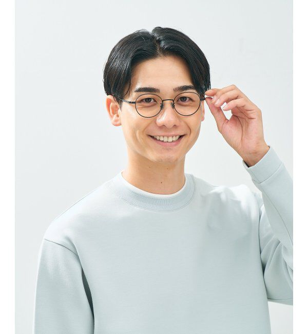  「Zoff｜UNITED ARROWS メガネ | [Stylish] チタン 伊達メガネ ユナイテッドアローズ   レンズ交換券付」|メガネ|