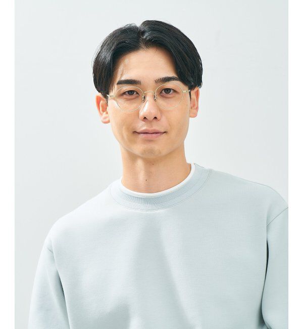  「Zoff｜UNITED ARROWS メガネ | [Stylish] チタン 伊達メガネ ユナイテッドアローズ   レンズ交換券付」|メガネ|