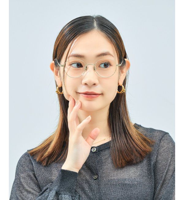  「Zoff｜UNITED ARROWS メガネ | [Stylish] チタン 伊達メガネ ユナイテッドアローズ   レンズ交換券付」|メガネ|