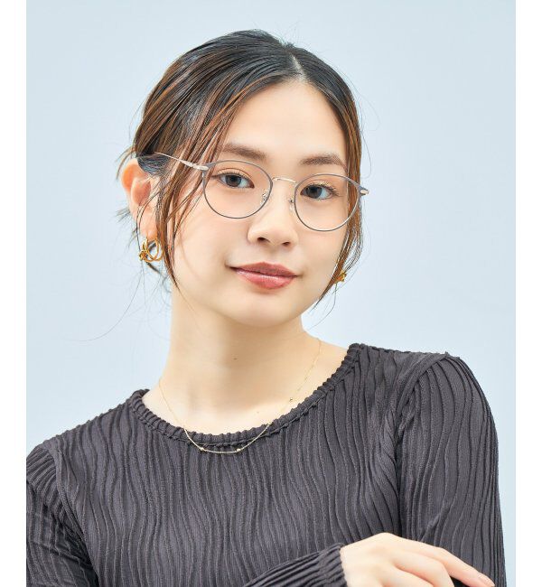  「Zoff｜UNITED ARROWS メガネ | [Casual] 伊達メガネ 度付き ユナイテッドアローズ   レンズ交換券付」|メガネ|薄ブラウン1