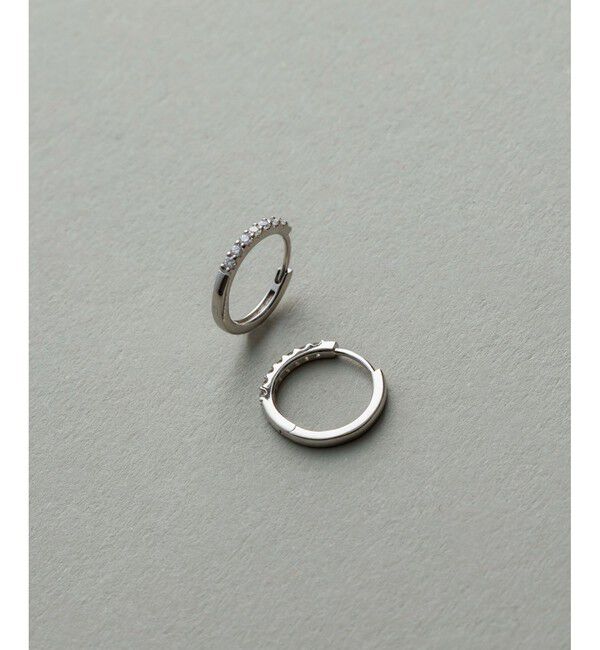 ete「PT900 ダイヤモンド フープ ピアス」|ピアス|