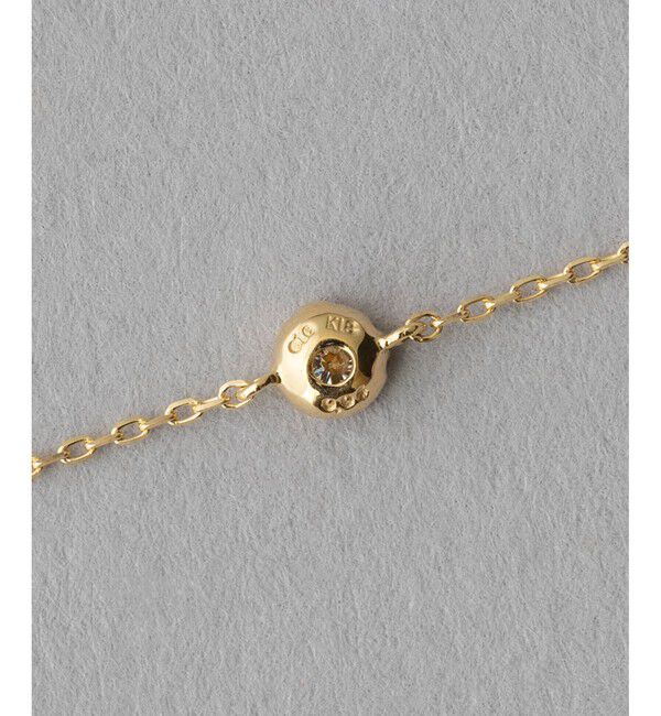 ete「K18YG フルール ダイヤモンド ブレスレット（誕生石 4月）」|ブレスレット・バングル|