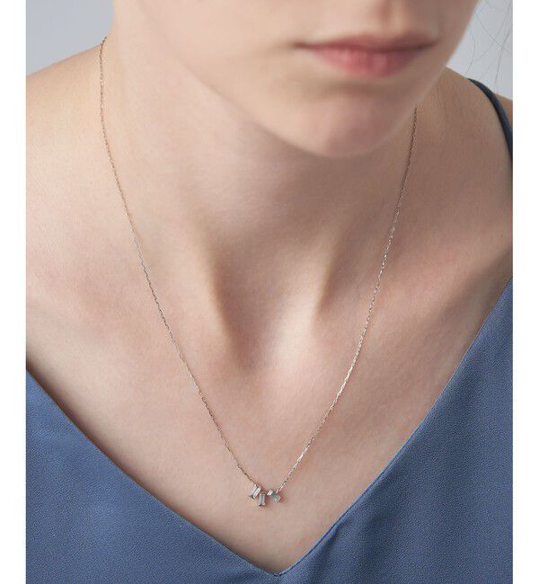 ete「[レイヤード] PT900/850 ホワイトトパーズ ネックレス」|ネックレス|