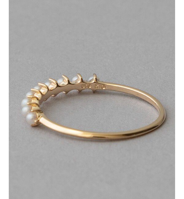 ete「[レイヤード] K10YG パール リング」|リング|