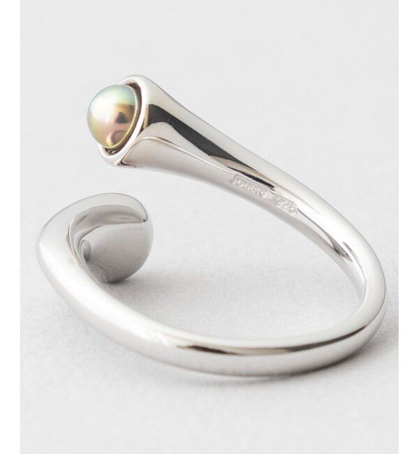 Jouete「【一部WEB限定カラー】パール&times;ジルコニア フォークリング」|リング|