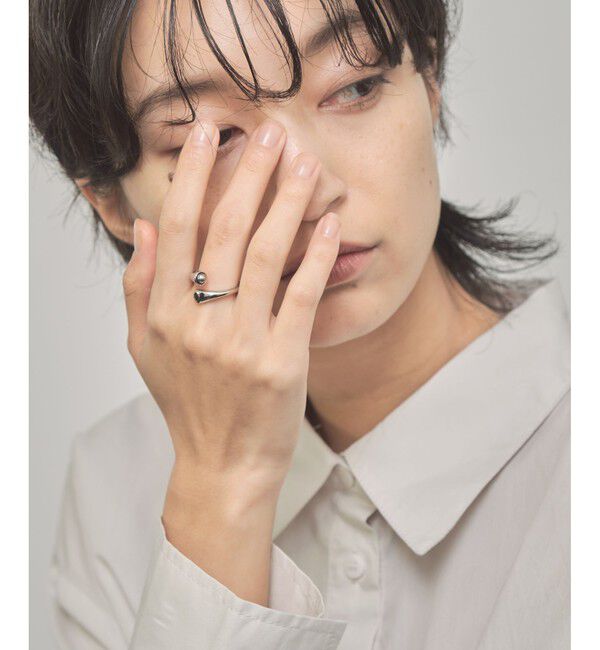 Jouete「【一部WEB限定カラー】パール&times;ジルコニア フォークリング」|リング|