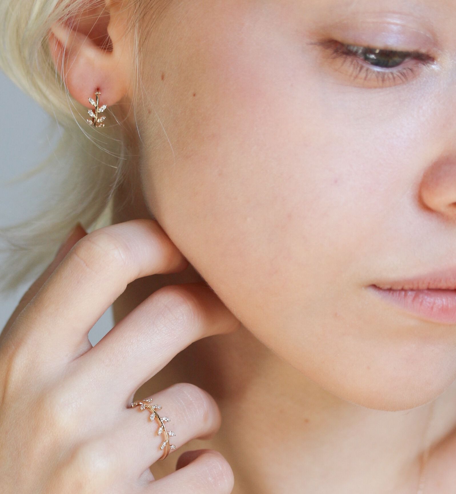  「ダイヤモンド サピン リング | K10YG」|リング|