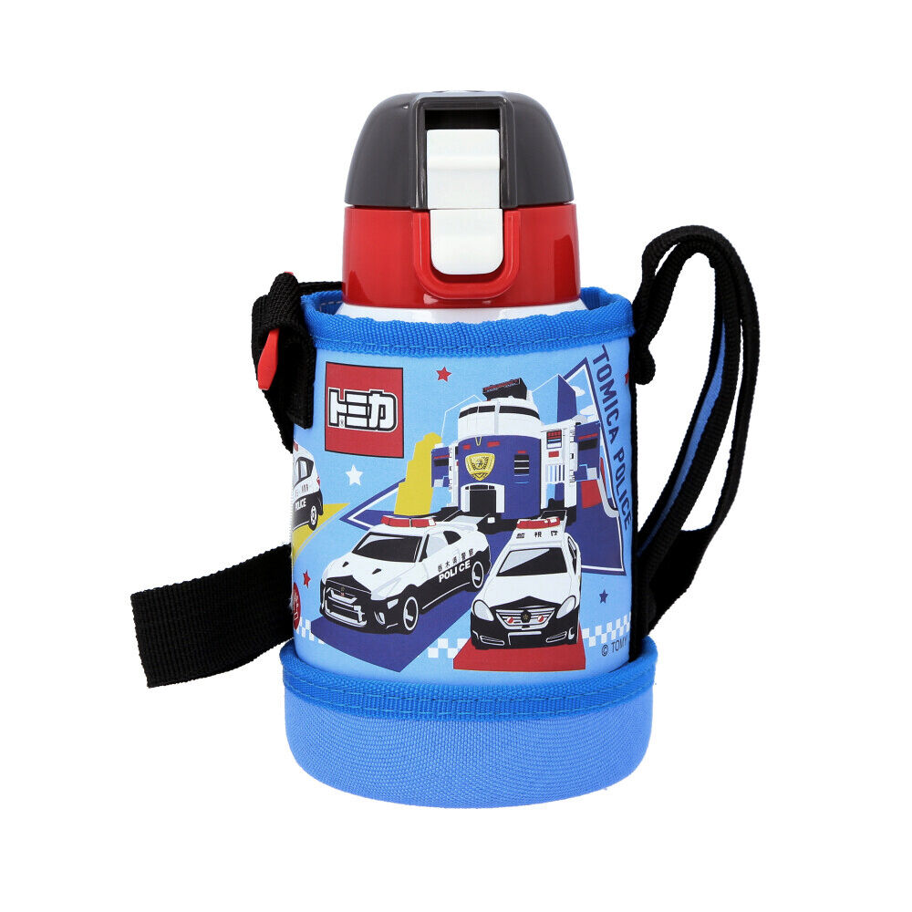 BACKYARD FAMILY「スケーター 水筒 キッズ ワンタッチ 400ml 通販 ステンレスボトル カバー 保冷 ステンレス」|食器・キッチングッズ|ブルー1