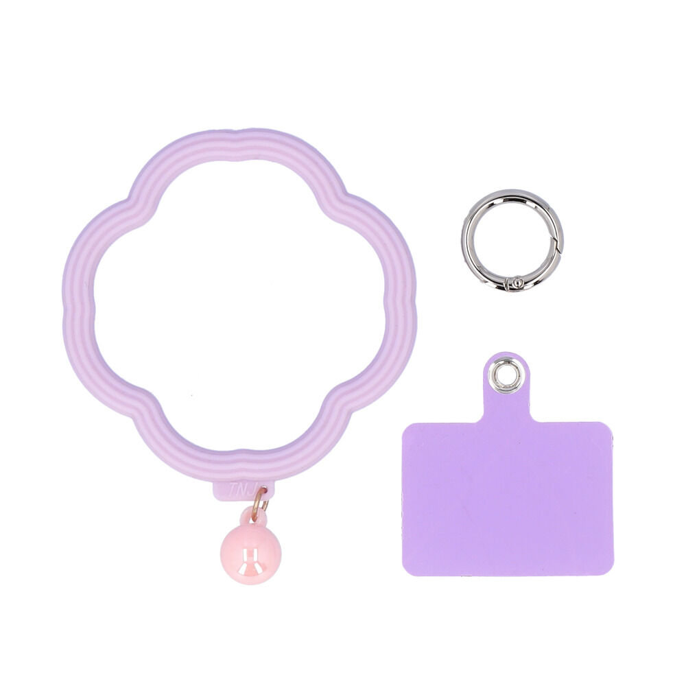 BACKYARD FAMILY「スマホリング ストラップ 通販 スマホストラップ はさむ 携帯ストラップ シリコン リング」|その他|パープル2