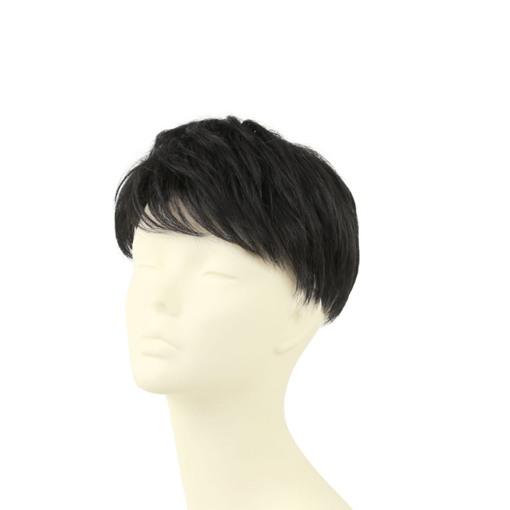 BACKYARD FAMILY「PRISILA プリシラ メンズ 部分ウィッグ 部分ウイッグ 通販 部分かつら ヘアピース」|その他|ブラック1