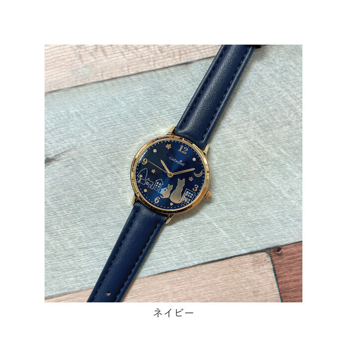 BACKYARD FAMILY「腕時計 レディース 革ベルト ねこ 通販 ウォッチ 時計 ベルト 猫 ネコ 防水 ブランド 女性」|腕時計|