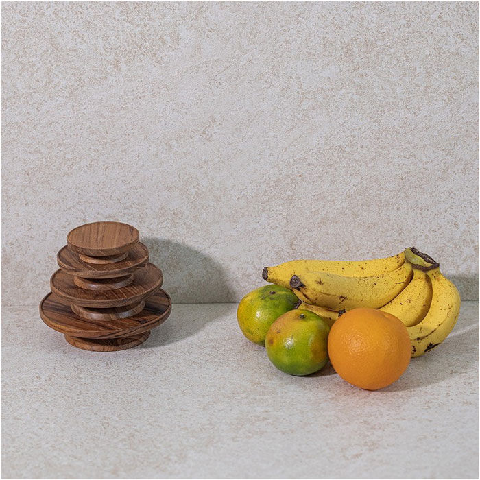 BACKYARD FAMILY「ケーキスタンド 木 通販 ウッドコンポート ロータイプ コンポート 皿 ケーキ台 木製」|食器・キッチングッズ|