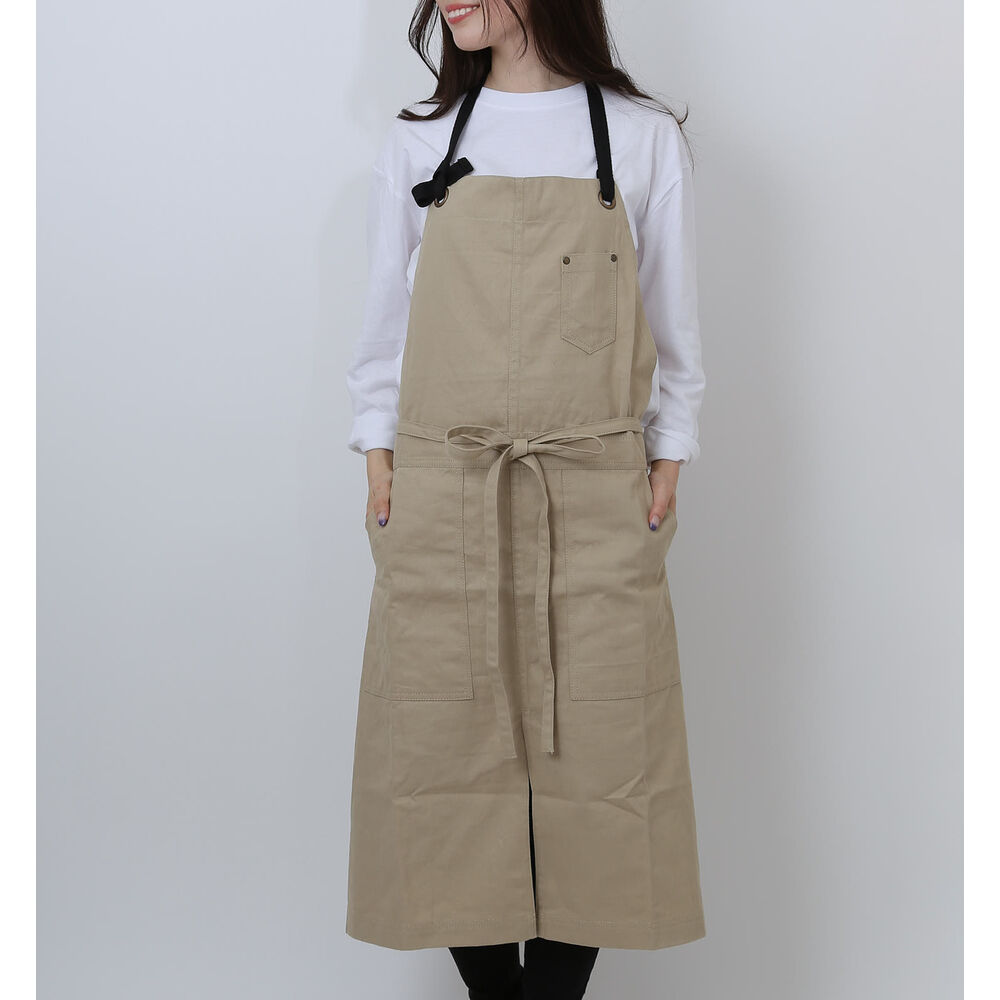 BACKYARD FAMILY「ワークエプロン エプロン 通販 ロングエプロン カフェエプロン キッチンエプロン 前掛 前掛け」|その他|ベージュ1