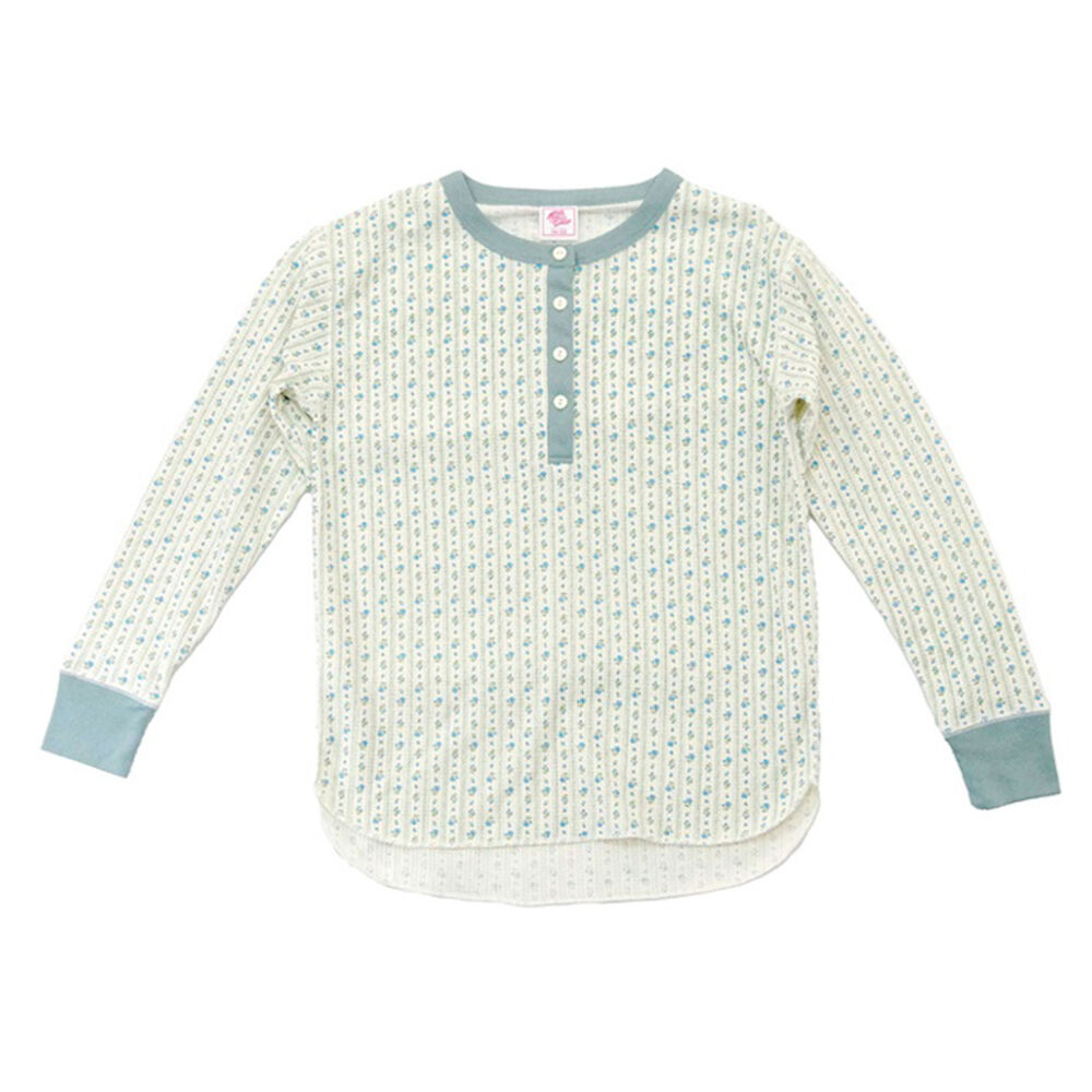 BACKYARD FAMILY「JEMORGAN サーマル レディース 通販 ジェーイーモーガン JE130-59S クレリック」|Tシャツ・カットソー|ブルー1