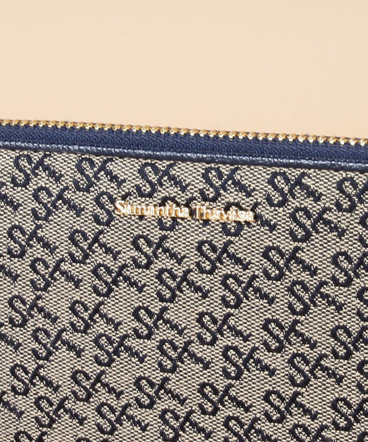 Samantha Thavasa「ST Jacquard ラウンド長財布」|財布|