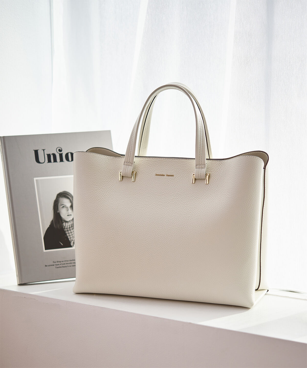 Samantha Thavasa「シボ型押しレザートートバッグ」|トートバッグ|