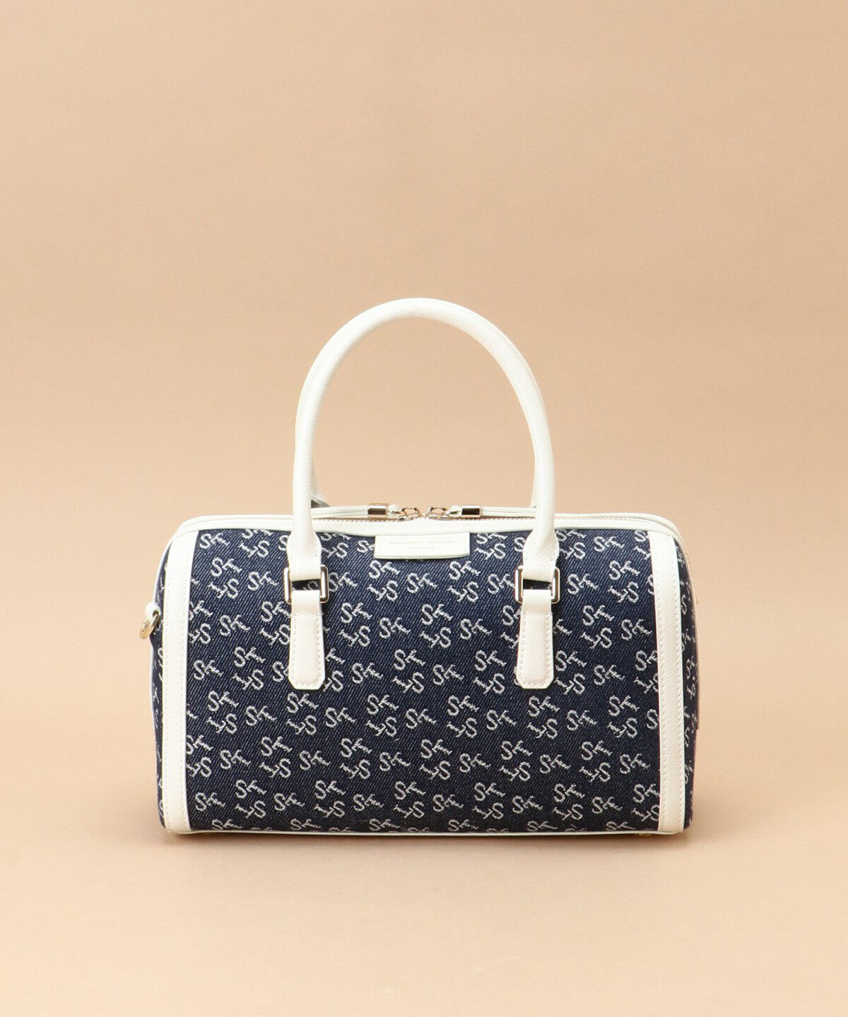 Samantha Thavasa「Denim ST Jacquard ボストンバッグ」|ボストンバッグ|オフホワイト