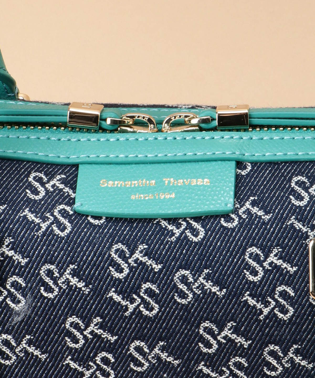 Samantha Thavasa「Denim ST Jacquard ボストンバッグ」|ボストンバッグ|