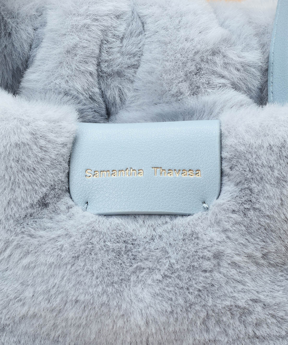 Samantha Thavasa「ファー巾着バッグ」|ハンドバッグ|