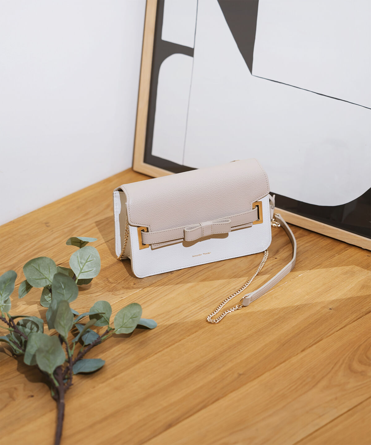 Samantha Thavasa「バイカラーエムシュシュⅡ ショルダーバッグ 大サイズ」|ショルダー・メッセンジャー|