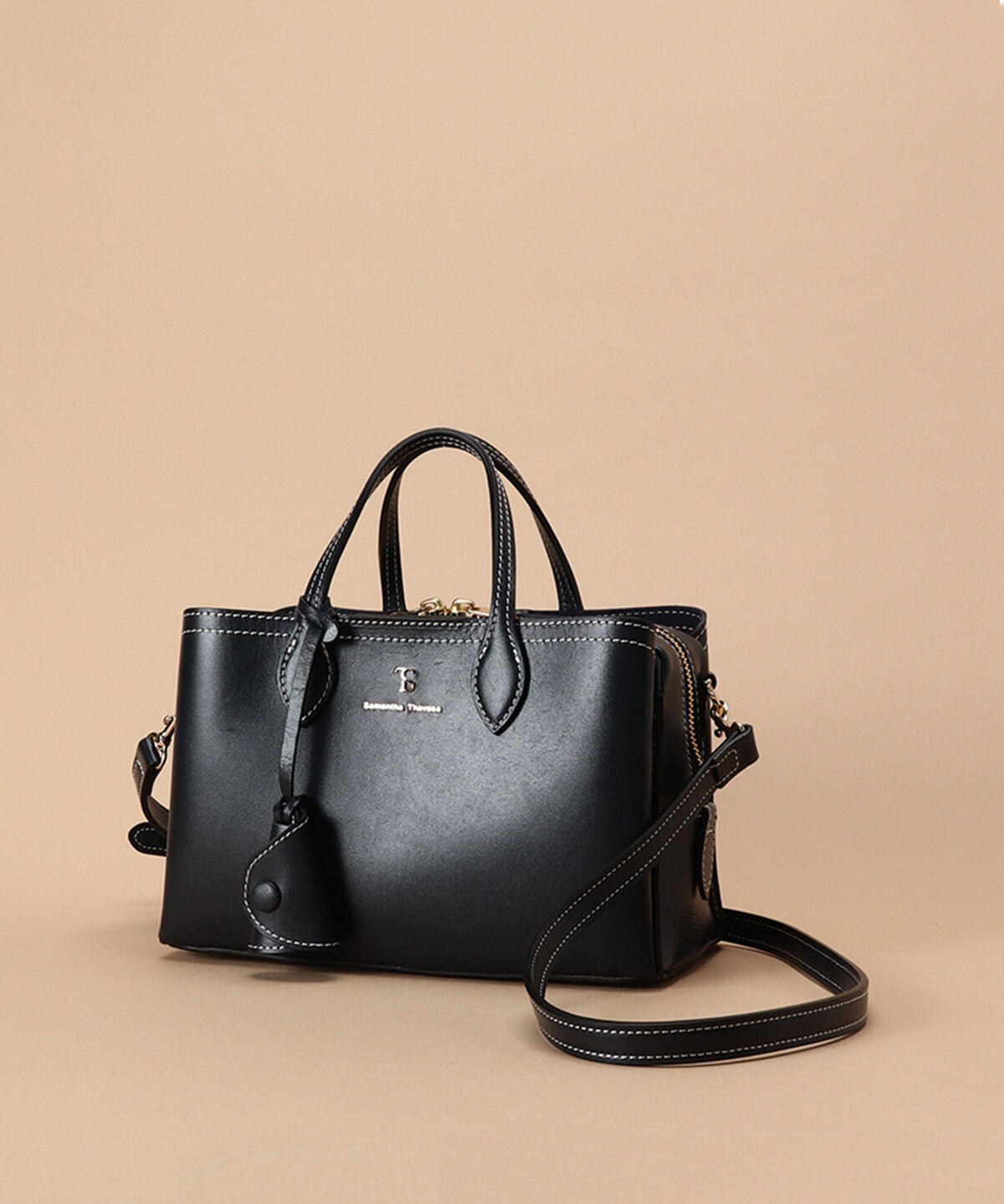 Samantha Thavasa「ウォータプルーフレザー ボックスハンドバッグ 小サイズ」|ハンドバッグ|