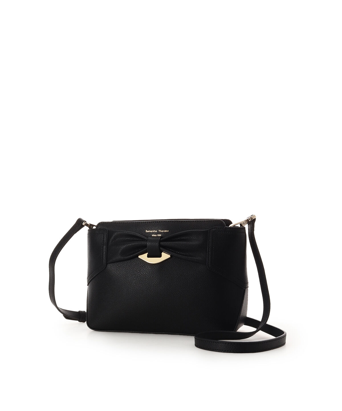 Samantha Thavasa「リボンモチーフ スプリットレザーショルダーバッグ」|ショルダー・メッセンジャー|