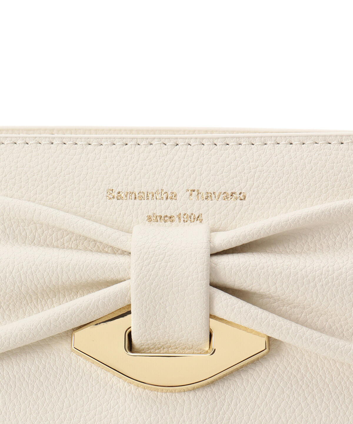 Samantha Thavasa「リボンモチーフ スプリットレザーショルダーバッグ」|ショルダー・メッセンジャー|