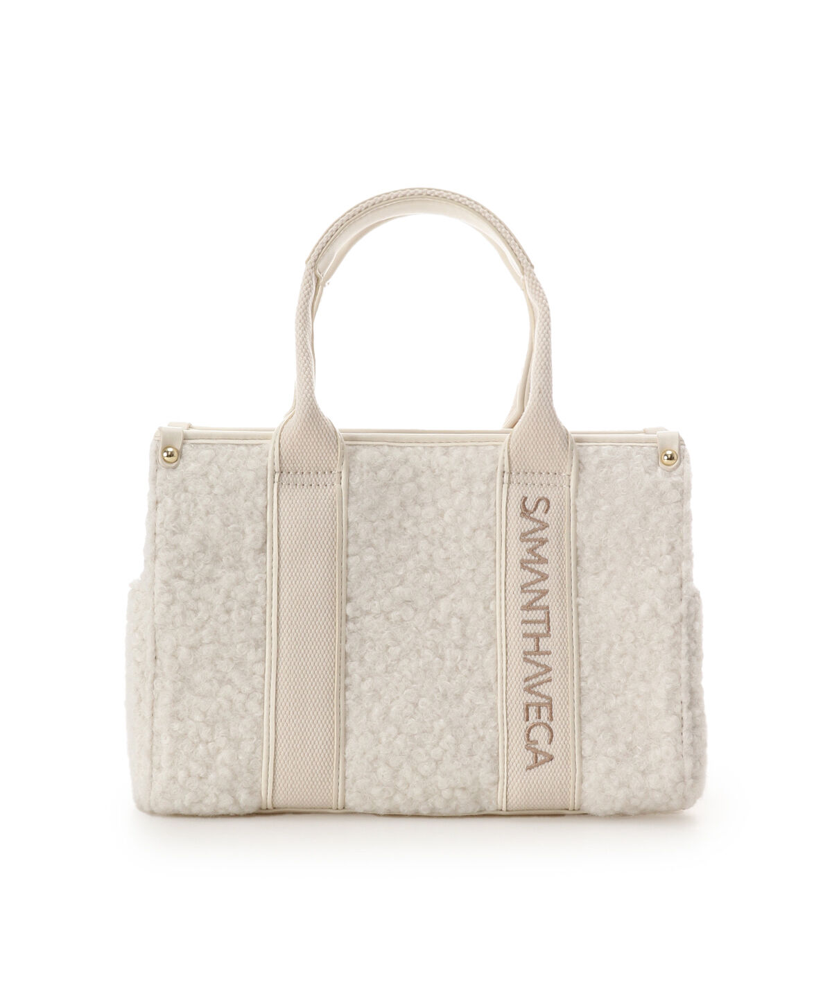 Samantha Vega「ロゴテープボアハンドバッグ（小）」|ハンドバッグ|