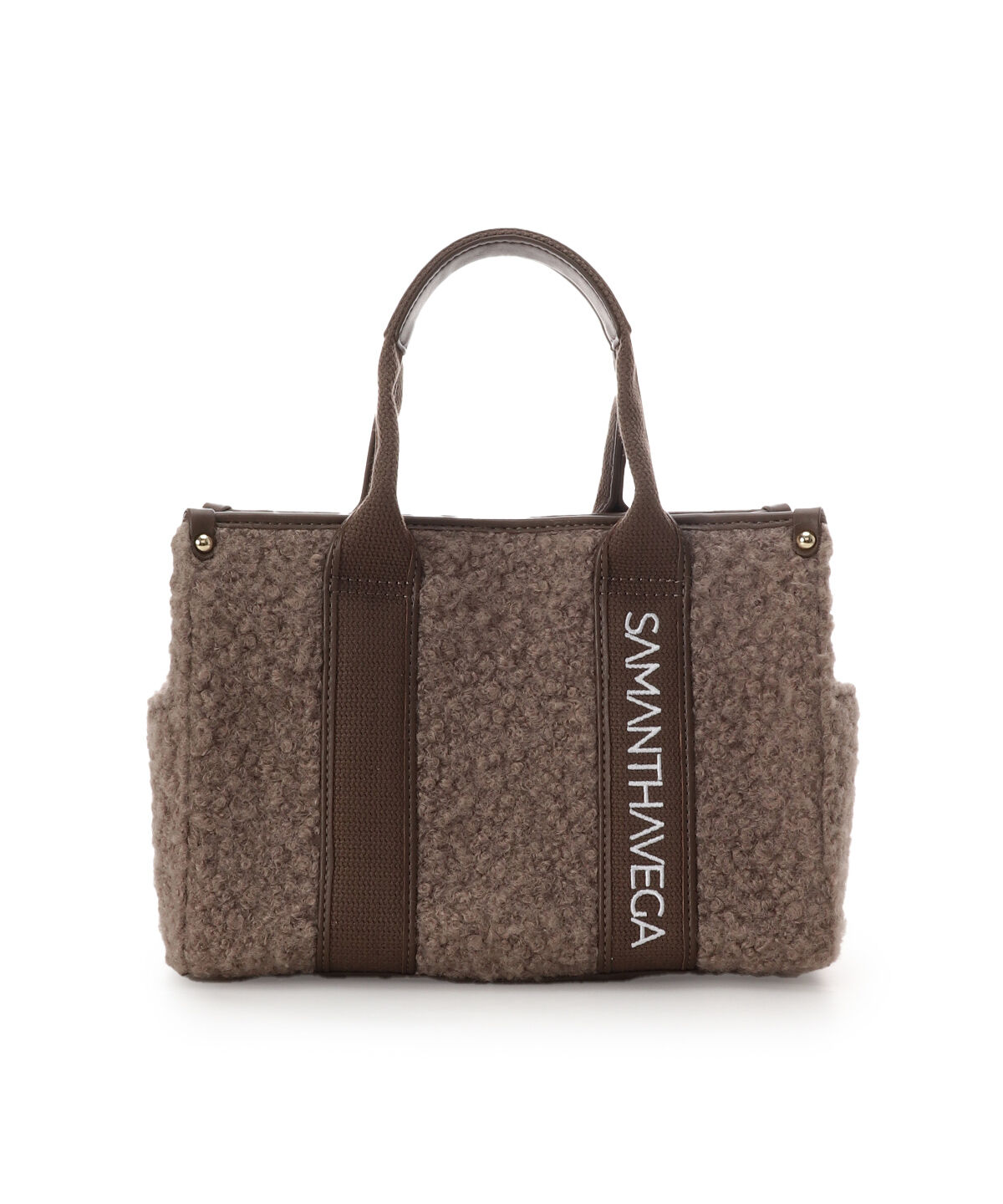 Samantha Vega「ロゴテープボアハンドバッグ（小）」|ハンドバッグ|