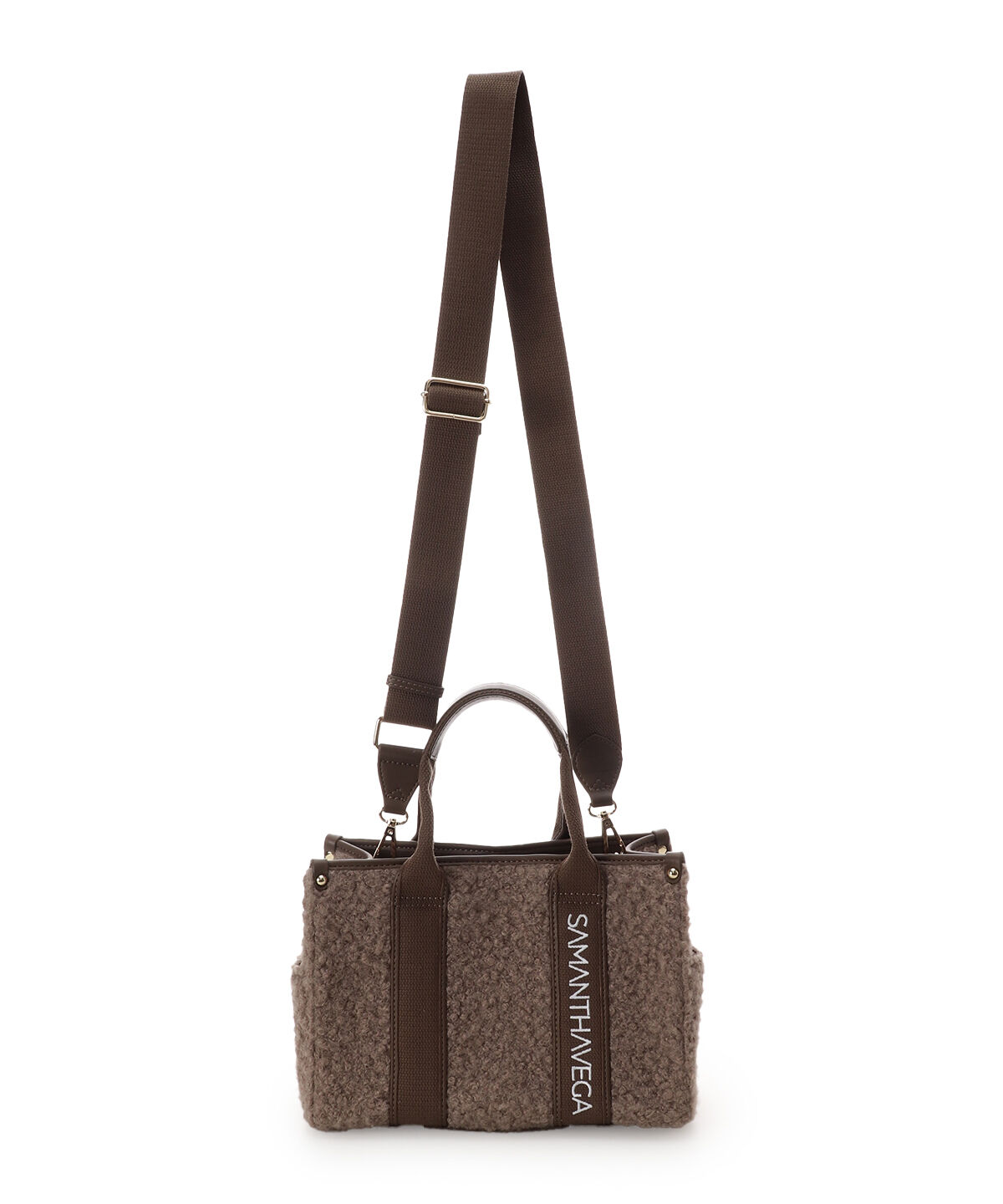 Samantha Vega「ロゴテープボアハンドバッグ（小）」|ハンドバッグ|