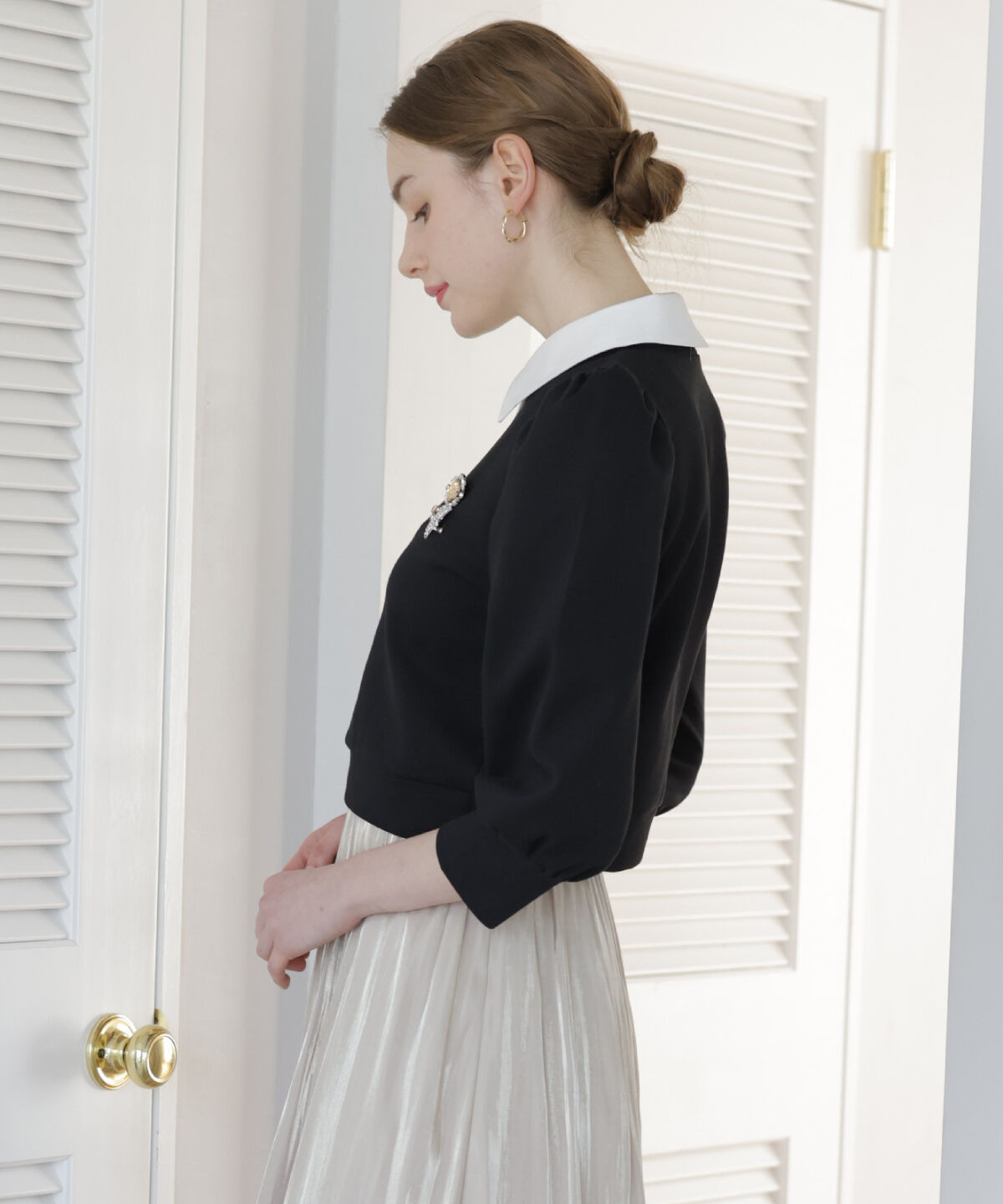 アンドクチュール「襟付きダンボールプルオーバー」|その他|