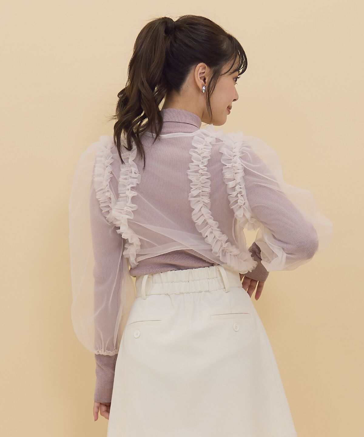 REDYAZEL「チュールボレロニット＆プルオーバーセット」|ニット・セーター|