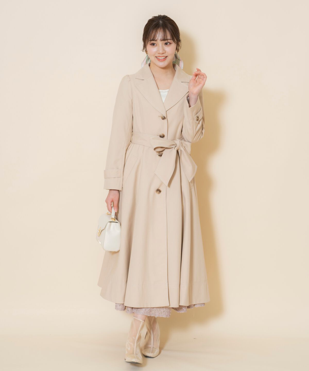 WILLSELECTION「シングルトレンチドレスコート」|トレンチコート|