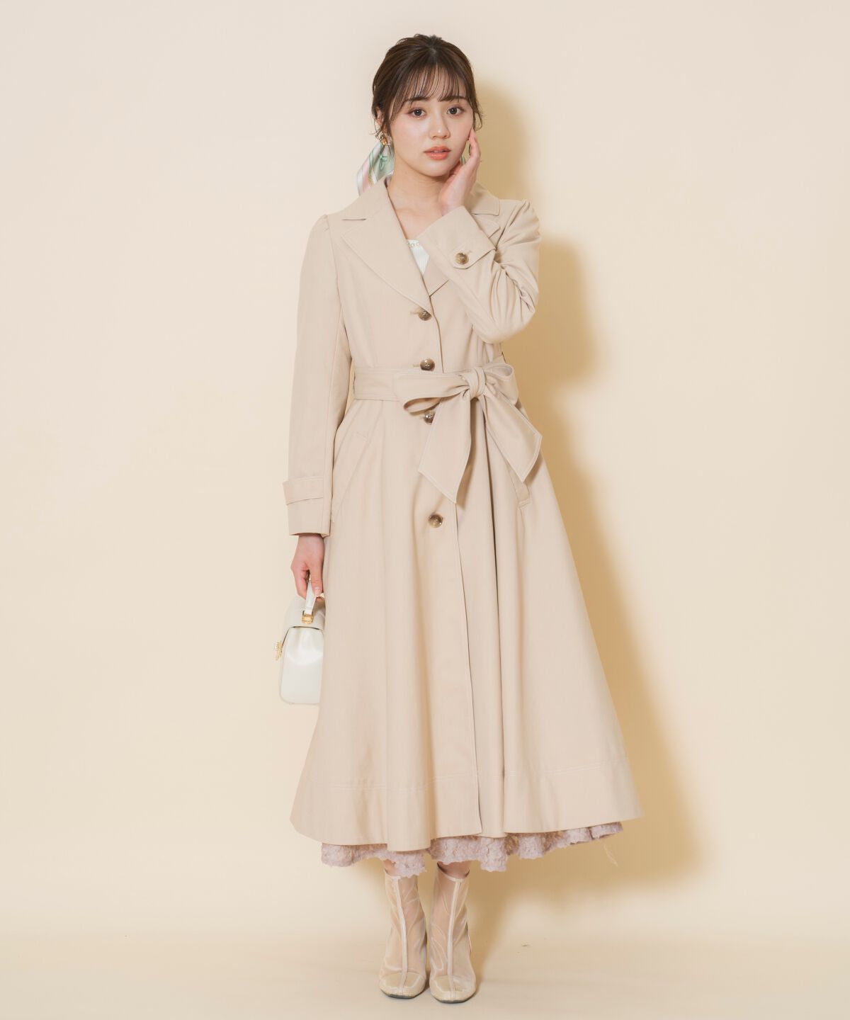 WILLSELECTION「シングルトレンチドレスコート」|トレンチコート|