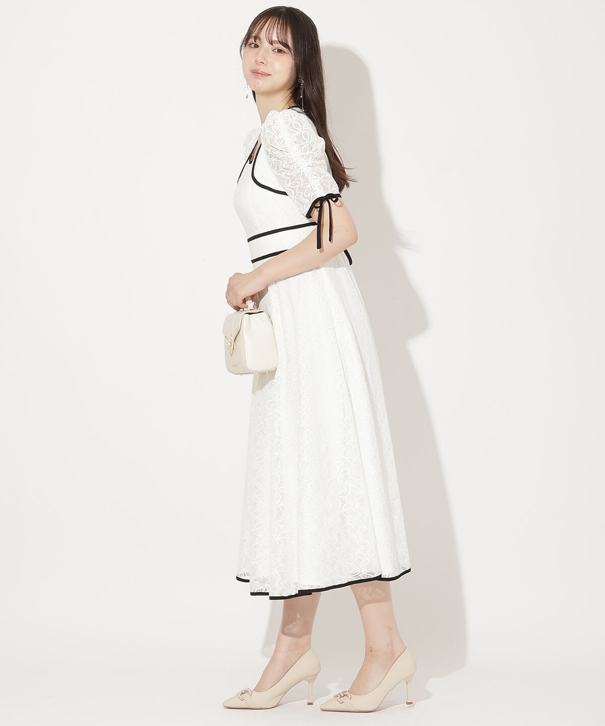 WILLSELECTION「配色レースワンピース」|ワンピース|
