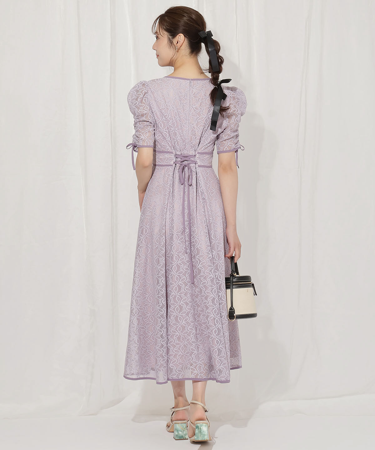 WILLSELECTION「配色レースワンピース」|ワンピース|