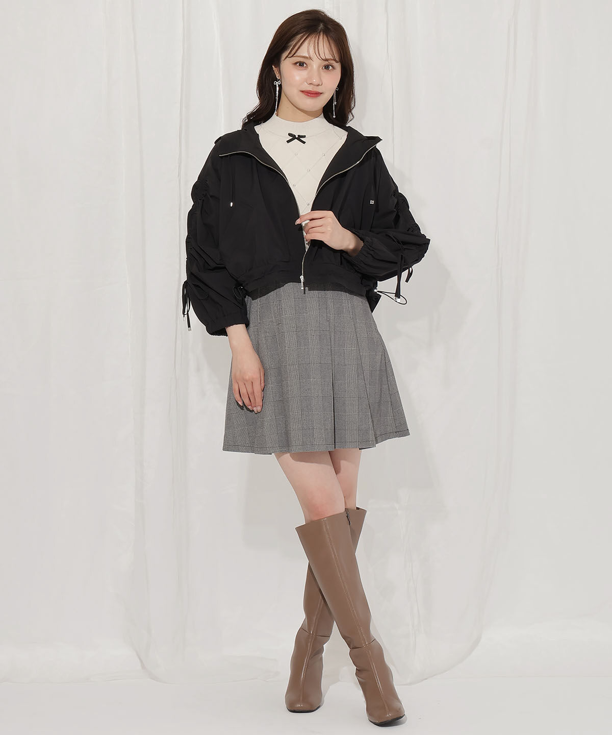 WILLSELECTION「ボリュームスリーブショートブルゾン」|ブルゾン・スタジャン|