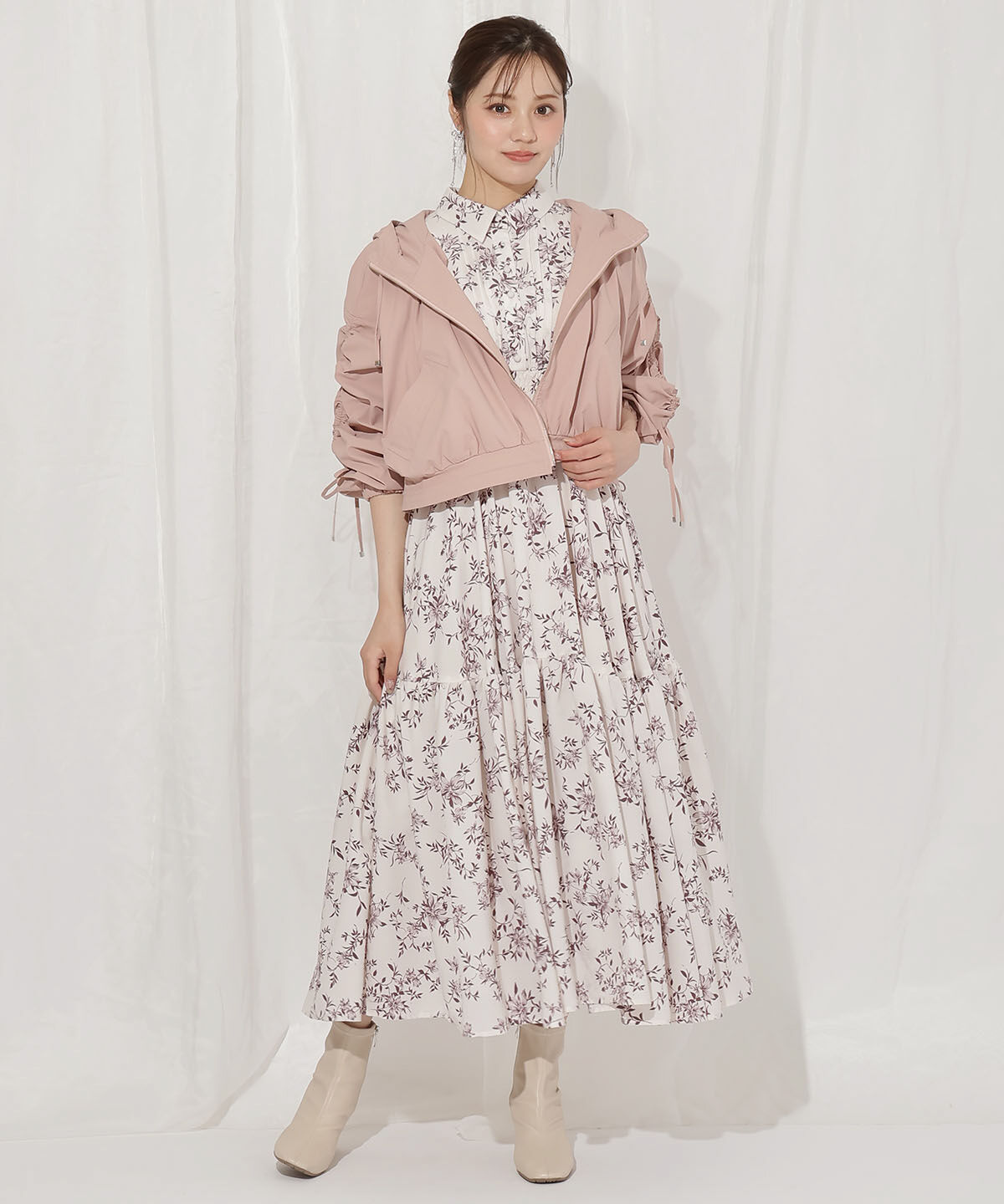 WILLSELECTION「ボリュームスリーブショートブルゾン」|ブルゾン・スタジャン|