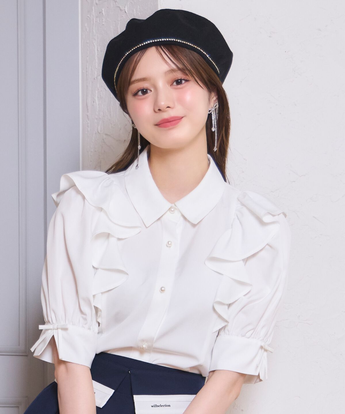 WILLSELECTION「スリーブリボンブラウス」|シャツ・ブラウス|