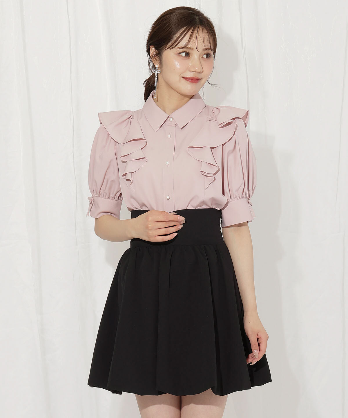 WILLSELECTION「スリーブリボンブラウス」|シャツ・ブラウス|